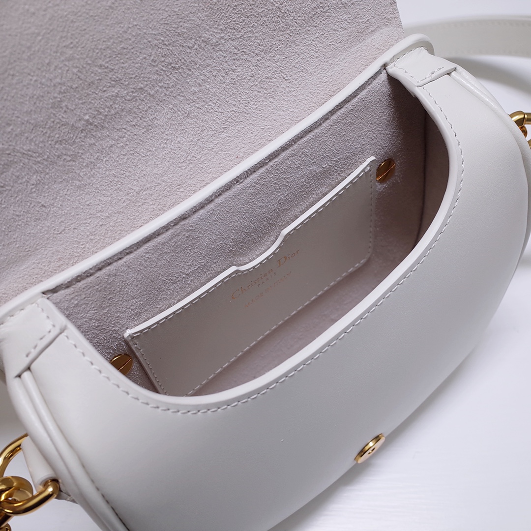 Mini Dior Bobby Bag White Box Calfskin